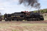 Grand Canyon Railway Alco 2-8-0 #29 turning on wye with morning train.